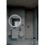 LIMEX Miroir de salle de bain "Lisboa" Ø80cm Blanc Froid avec Capteur Antivaho/On-Off