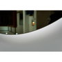 LIMEX Miroir de salle de bain "Lisboa" Ø80cm Blanc Froid avec Capteur Antivaho/On-Off