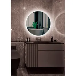 LIMEX Miroir Lumineux Salle de Bain Lisboa Ø80cm Blanc Froid Capteur Anti-buée / On-Off LIMEX-LISB002/80