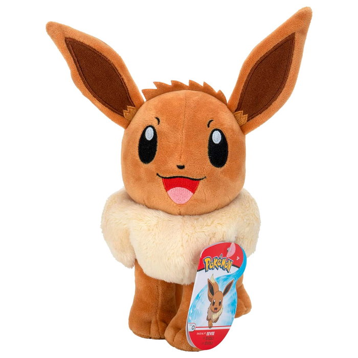JAZWARES Peluche Eevee Pokémon 20 cm - Peluche Officielle