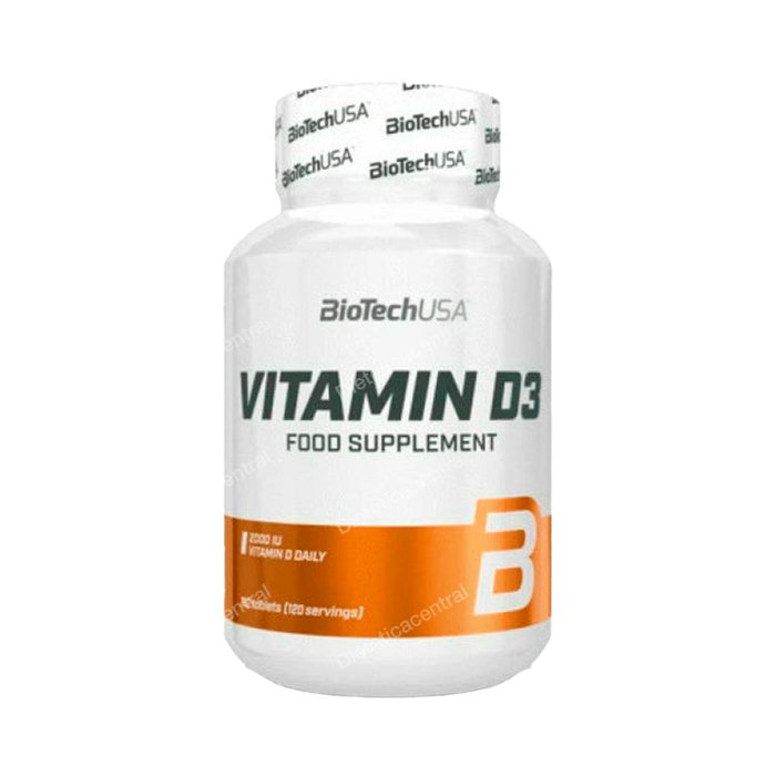 BIOTECHUSA Vitamin D3 50Mcg - 120 Comprimés BIOTECHUSA Vitamin D3 50Mcg - 120 Comprimés