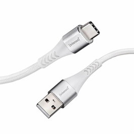 Intenso 7901100 Câble USB-A vers USB-C 1.5 m Nylon-Aluminium 60W Charge Rapide QC 3.0 Noir
