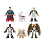 Imaginext - Pack Superman DC Super Friends - Figurines Articulées Superman, Chica Halcón, Linterna Verde, Mr. Terrific, Krypto & Kaiju - Réf. JDL09