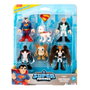 Imaginext - Pack Superman DC Super Friends - Figurines Articulées Superman, Chica Halcón, Linterna Verde, Mr. Terrific, Krypto & Kaiju - Réf. JDL09