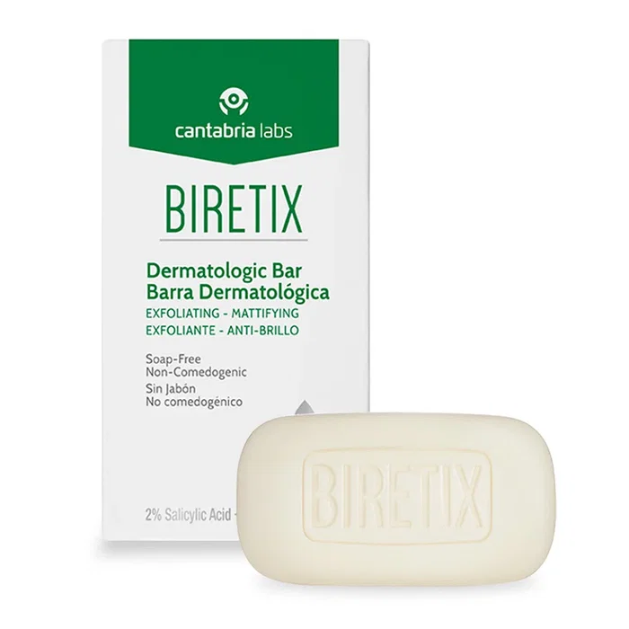 Cantabria Labs Biretix Pain nettoyant exfoliant pour le visage 80 g