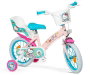 Toimsa Bicicleta Hello Kitty 14" pour enfants 4-6 ans, cadre en fer