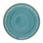 WIDDOP & CO Tasse à thé avec soucoupe Princesse Jasmine Disney - Porcelaine turquoise, motif floral, inscription 'Follow your Heart' - Collection souvenirs