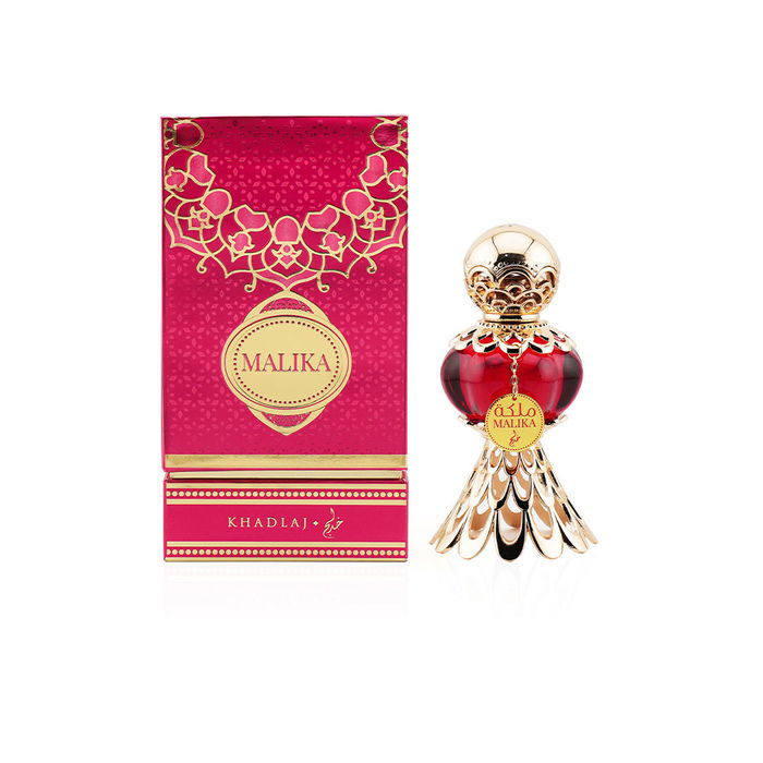 Khadlaj Huile de Parfum Concentrée Malika Rouge pour Femme, 20 ml