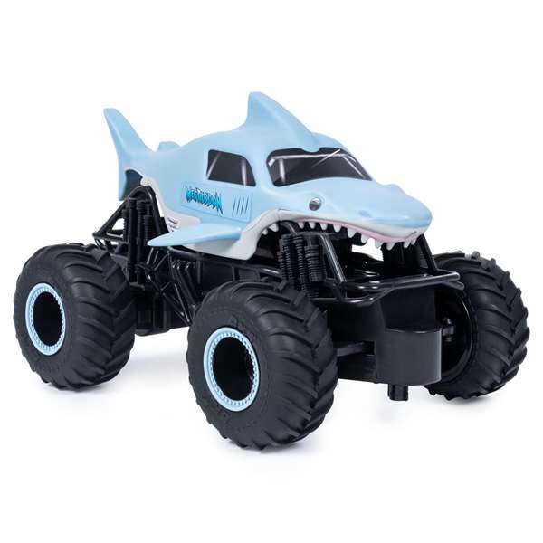Spin Master Monster Jam Megalodon - Voiture télécommandée RC échelle 1:24 - 14,3x28,57x14,94cm - À partir de 4 ans Spin Master Monster Jam Megalodon - Voiture télécommandée RC échelle 1:24 - 14,3x28,57x14,94cm - À partir de 4 ans