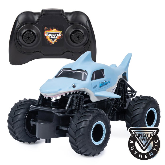 Spin Master Monster Jam Megalodon RC 1:24 6044952 - Camion Monster Jam Officiel - 2,4 GHz - Multilingue (Anglais, Français, Allemand, Italien, Portugais, Espagnol) Spin Master Monster Jam Megalodon RC 1:24 6044952 - Camion Monster Jam Officiel - 2,4 GHz - Multilingue (Anglais, Français, Allemand, Italien, Portugais, Espagnol)