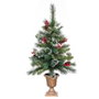 BigBuy Home Sapin de Noël Vert Multicouleur 80 x 45 x 18 cm (Lot de 4 unités)