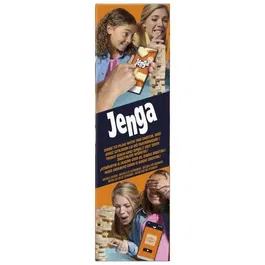 Hasbro Gaming Jenga Jeu de Société d'Ambiance - Jeu de Construction avec Dés Numériques, à Partir de 8 Ans