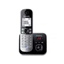 Panasonic KX-TG6821FRB Téléphone Sans Fil DECT avec Répondeur, Mains Libres, Identification Appelant, Blocage Appels, Écran LCD, Noir