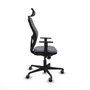 Piqueras y Crespo Chaise de Bureau avec Appui-tête Jorquera 1D036G2 Gris