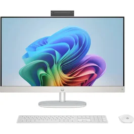 HP 27-cr0074nf PC Tout-en-un 27 FHD IPS, Ryzen 7 7730U, 16 Go, 512 Go SSD, Blanc coquille