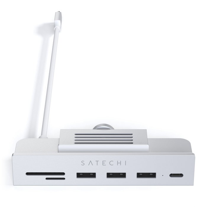 Satechi USB-C Clamp Hub pour iMac 24 pouces, Argent Satechi USB-C Clamp Hub pour iMac 24 pouces, Argent