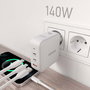 Chargeur mural Aisens ASCH-140W3P030-W Blanc Multicouleur 140 W