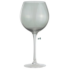 Day Set de 4 verres à vin 550 ml avec surface à rayures