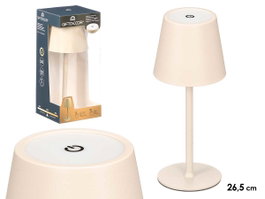 Giftdecor Lampe de Bureau Midnight Metal LED USB Beige 11x26.5x11 cm (Set de 8)