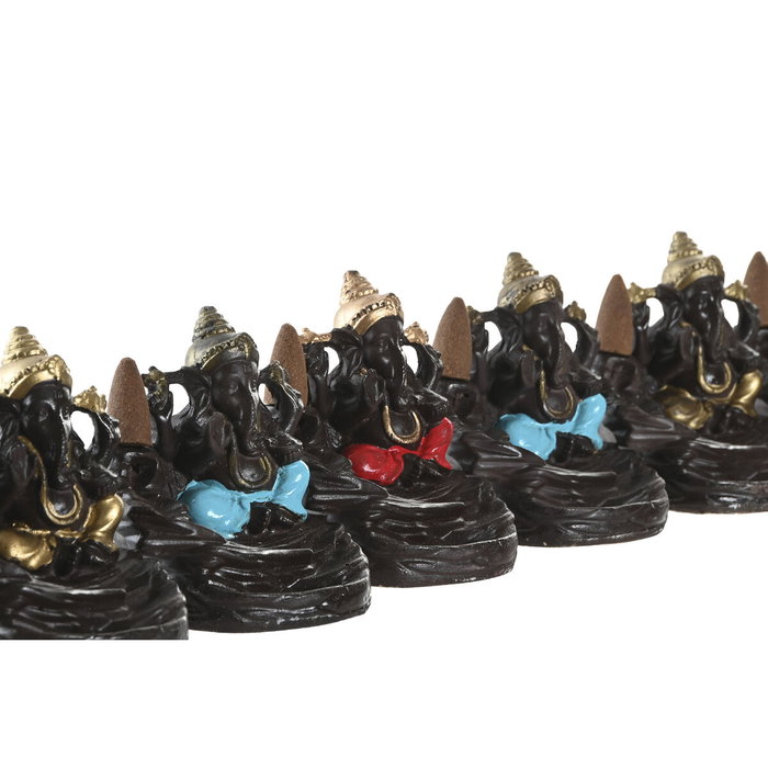 Brûleur d'huiles essentielles Home ESPRIT Céramique Mandala Indien 13 x 8 x 12,5 cm Encens (6 Unités)