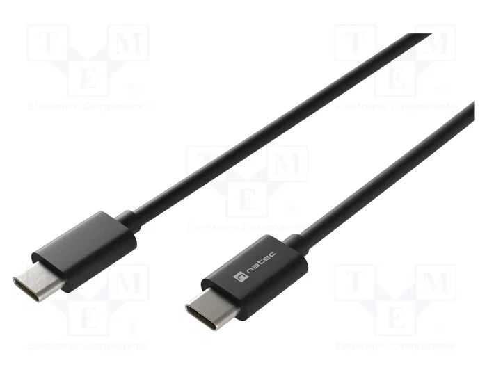NATEC Câble USB 2.0 Type-C vers Type-C PRATI 1m 100W NATEC Câble USB 2.0 Type-C vers Type-C PRATI 1m 100W