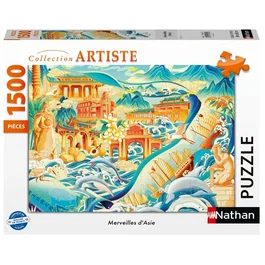 Nathan Puzzle 1500 Pièces - Les Merveilles d'Asie - Japon - 016182