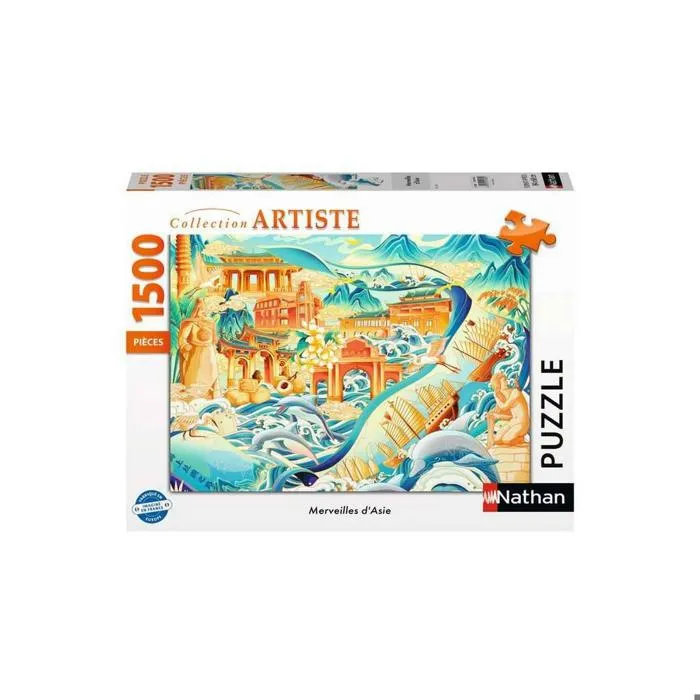 Nathan Puzzle 1500 Pièces - Les Merveilles d'Asie - Japon - 016182