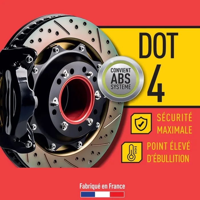 Facom - Liquide de frein synthétique DOT4 - 500 ml - Pour systèmes à disque ou tambours, y compris ABS - Conforme FMVSS 116, SAE J1704, ISO 4925 Facom - Liquide de frein synthétique DOT4 - 500 ml - Pour systèmes à disque ou tambours, y compris ABS - Conforme FMVSS 116, SAE J1704, ISO 4925