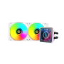 Mars Gaming ML-VISIONPRO240 : Kit Refroidissement Liquide AIO 240mm, Ventilateurs ARGB Infinity Mirror, Blanc
