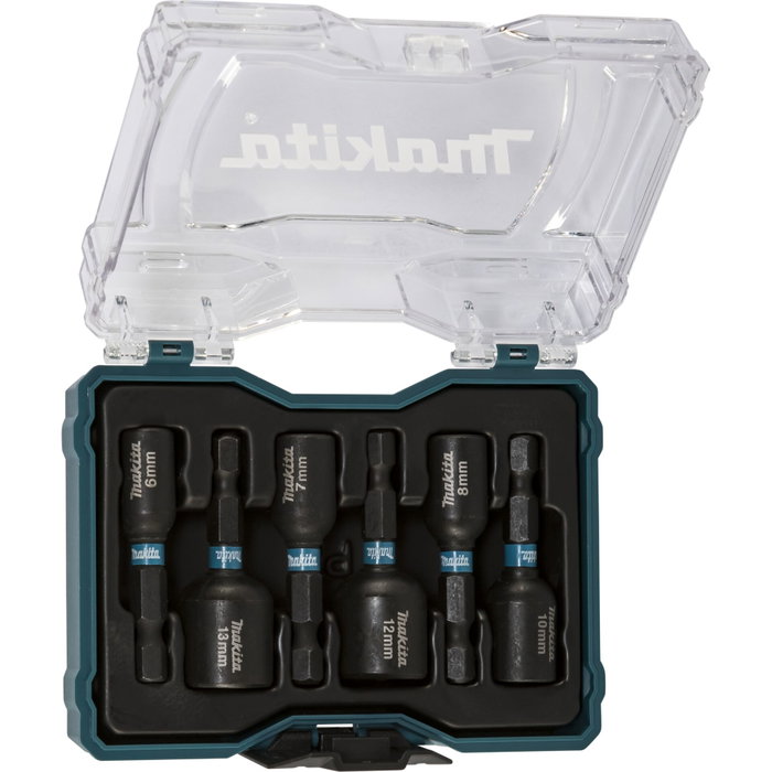 Makita Jeu de douilles 6 pièces 1/4'' hexagonale IMPACT BLACK
