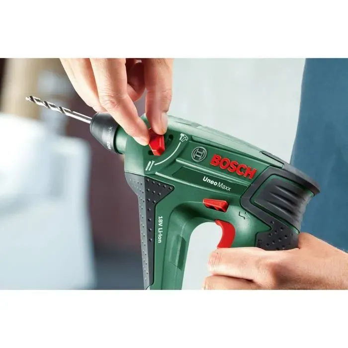 Bosch Uneo Maxx Perforateur sans fil 18V avec SystemBox, 2 batteries 1,5 Ah et chargeur Bosch Uneo Maxx Perforateur sans fil 18V avec SystemBox, 2 batteries 1,5 Ah et chargeur