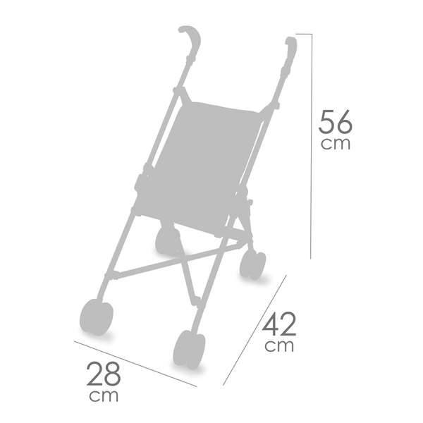 Decuevas Chaise pliable coco pour poupées jusqu'à 48 cm, fauteuil de poupée, dimensions 28x42x56 cm, métal, plastique, polyester Decuevas Chaise pliable coco pour poupées jusqu'à 48 cm, fauteuil de poupée, dimensions 28x42x56 cm, métal, plastique, polyester