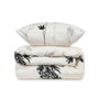 Parure de couette King Gris-Beige-Noir (1 housse de couette 220 x 240 cm + 2 taies d'oreiller 60 x 60 cm)denote_sku_if_needed