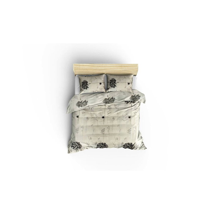 Parure de couette King Gris-Beige-Noir (1 housse de couette 220 x 240 cm + 2 taies d'oreiller 60 x 60 cm)denote_sku_if_needed Parure de couette King Gris-Beige-Noir (1 housse de couette 220 x 240 cm + 2 taies d'oreiller 60 x 60 cm)denote_sku_if_needed