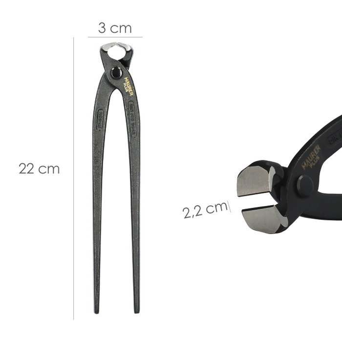 MAURER Tenaille russe professionnelle noire 9 pouces