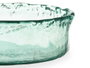 Giftdecor Centre de table en verre recyclé transparent 30x30x8 cm (Set de 2)