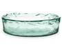 Giftdecor Centre de table en verre recyclé transparent 30x30x8 cm (Set de 2)