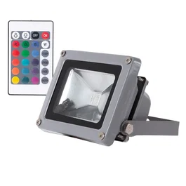 Proyector LED RGB, 10W 800Lm, IP65, 30.000h, avec télécommande, pour intérieur et extérieur