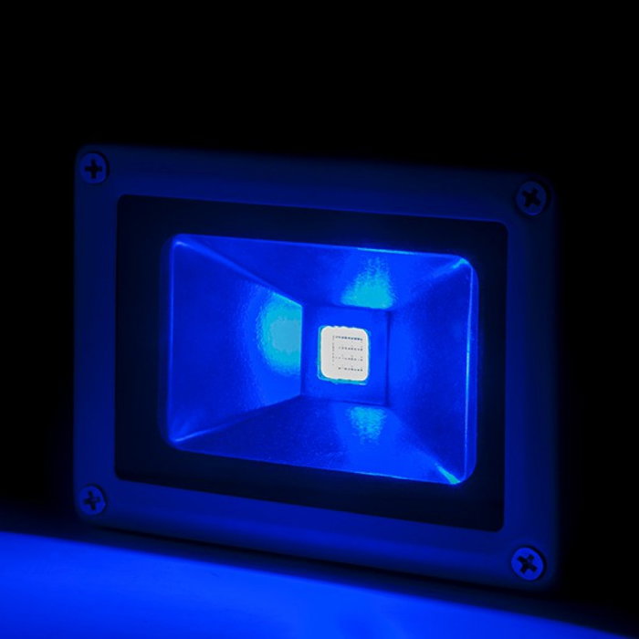 Projecteur LED Spot 10W 800Lm RGB IP65 40 000H [JWSFL10RGB] avec Télécommande