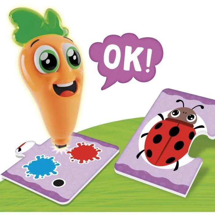 Lisciani Giochi CAROTINA BABY La Ferme Stylo Parlant Interactif Éducatif, Découverte des Animaux et Couleurs, Jouet pour Enfants à Partir de 12 Mois