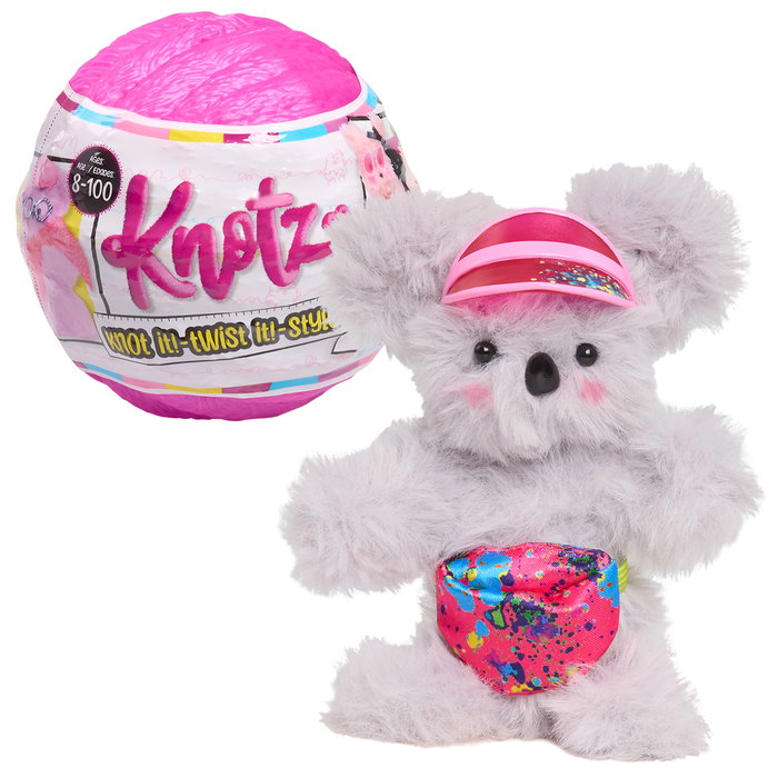 Just Play - Knotz Animals Série 1 Capsules Surprises DIY à Assembler - Peluche Animaux avec Accessoires et Instructions - Référence 42631 Just Play - Knotz Animals Série 1 Capsules Surprises DIY à Assembler - Peluche Animaux avec Accessoires et Instructions - Référence 42631