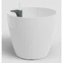 ARTEVASI Pot de Fleurs San Remo SWS 42 BR - Intérieur/Extérieur en Plastique Résistant UV - Ø42.7 x H39.5 cm (42.3 L) - Blanc