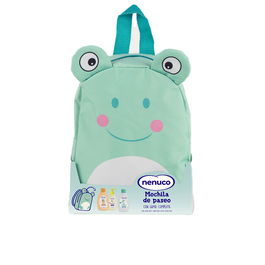 Nenuco Set de Soins Bébé avec Sac à Dos Grenouille - Eau de Cologne 200 ml, Savon Liquide 200 ml, Shampoing 200 ml - 4 Pièces
