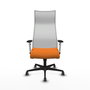 Piqueras y Crespo Chaise de Bureau Albacete Orange et Blanc