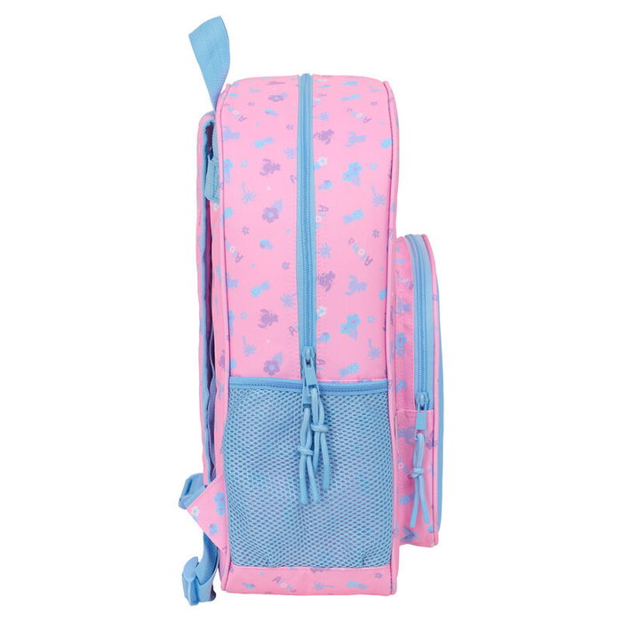 SAFTA Sac à Dos Bright Stitch Disney 42 cm - Adaptable au Chariot - Dos Ergonomique, Compartiments pour Bouteilles, Grande Poche Frontale