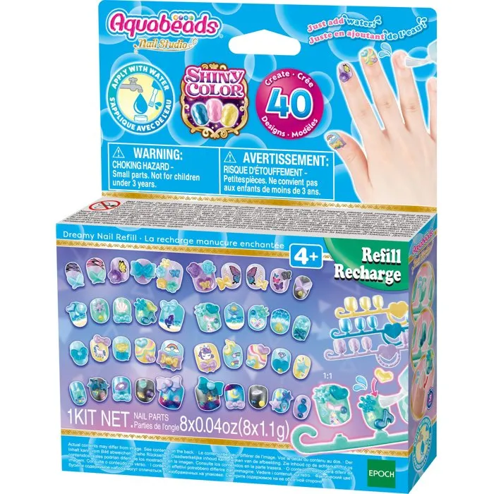 Aquabeads Recharge Manucure Enchantée - Aquabeads - 35009 – Ongles et Décorations Supplémentaires