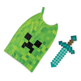 DISGUISE Cape et épée en taille adulte - Figurine Minecraft - Collection d'objets