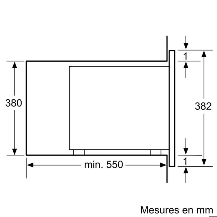 Bosch Série 4 BFL553MS0 Micro-ondes encastrable Inox 900 W
