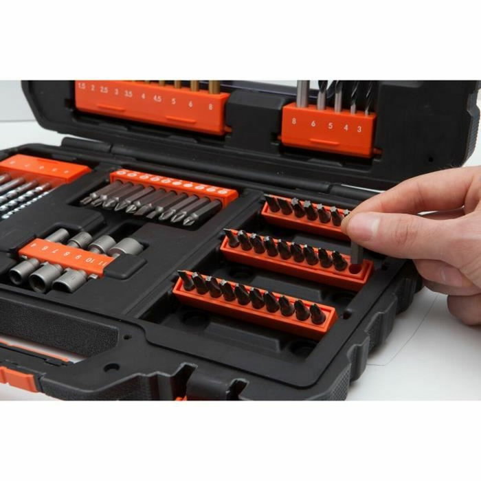 Black + Decker Coffret de perçage et vissage A7231-XJ - 76 Accessoires