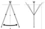 Axis T91B50 Fixation télescopique au plafond pour caméra dôme PTZ, intérieur et extérieur, longueur réglable 1-2 m, robuste et résistante IK10 NEMA 4X